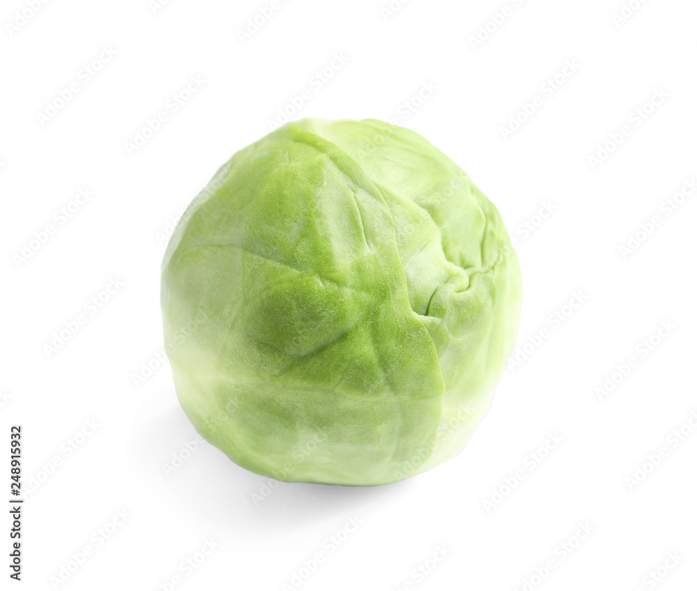 Fresh tasty Brussels sprout on white background Fresh tasty Brussels sprout on white background