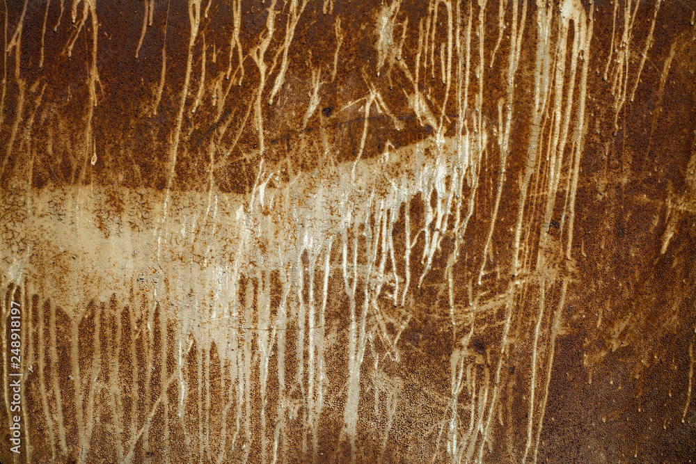 Fototapeta premium Rusty and Scratched Metal Sheet