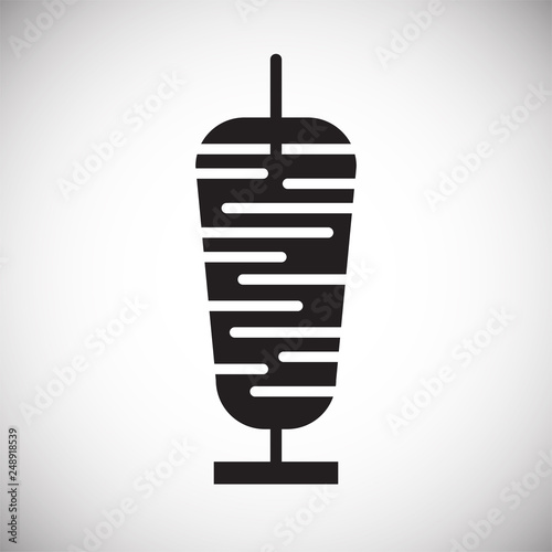 Meat icon on white background for graphic and web design, Modern simple vector sign. Internet concept. Trendy symbol for website design web button or mobile app