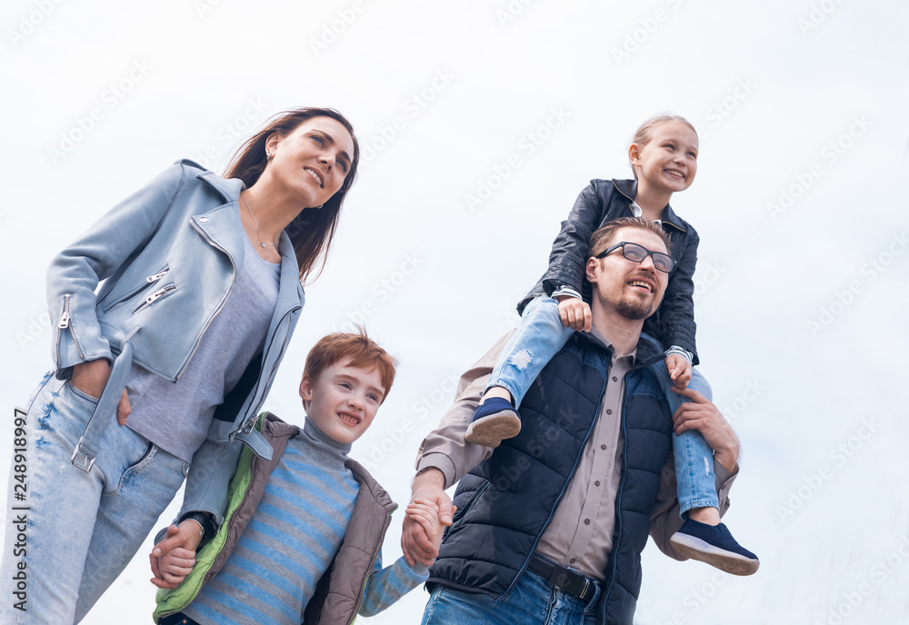 Fototapeta premium portrait of a happy family.