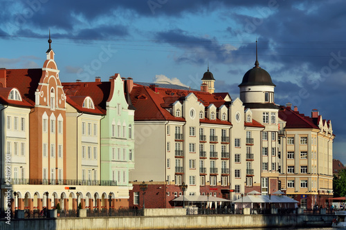 KALININGRAD  RUSSIA - 16 may 2017  Fishing village - Cultural and ethnographic complex  tourist attraction of the city