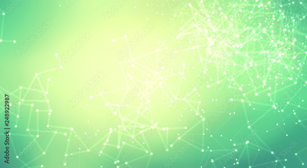 Fototapeta premium Abstract network technology futuristic ai gradient background