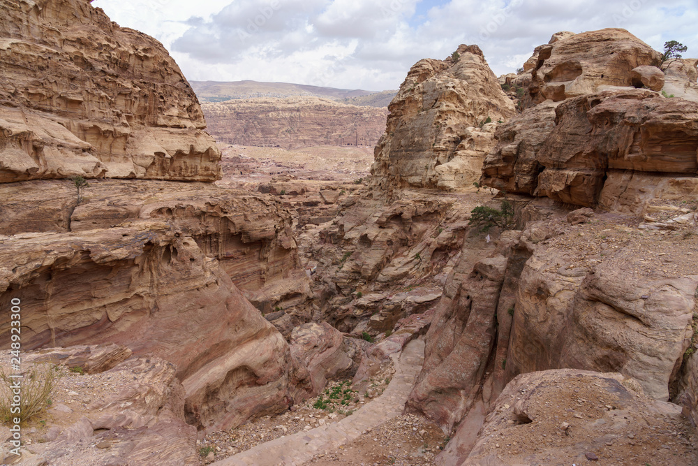 Mountain Landscape in Jordan near Petra