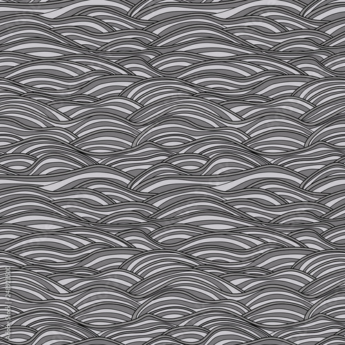 Abstract waves seamless pattern..