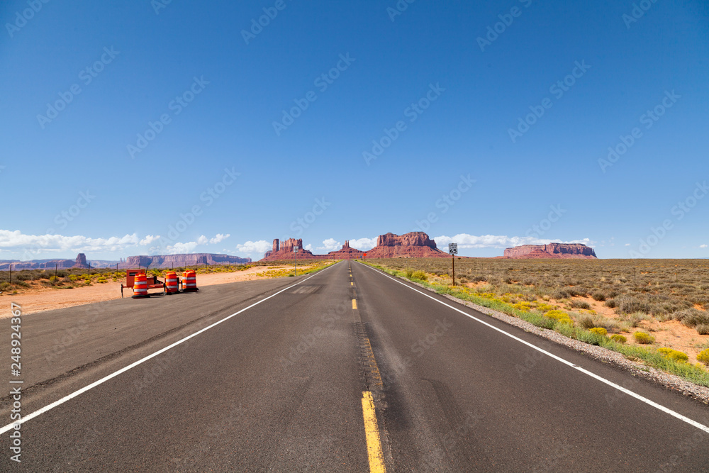 Fototapeta premium Highway US 163 Forrest Gump Point