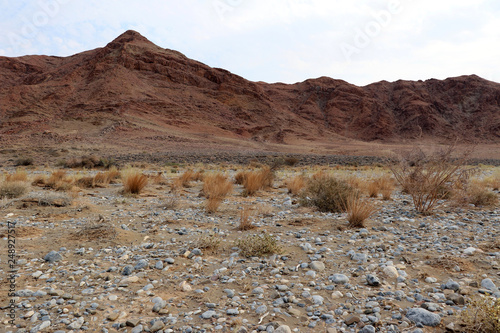Schilderij op canvas dried riverbed dry soil - Namibia Africa
