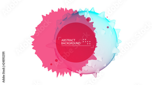 Modern science and technology background. Abstract sphere.