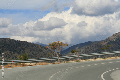 Mountain road curve