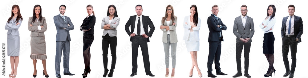 group of successful business people isolated on white group of successful business people isolated on white