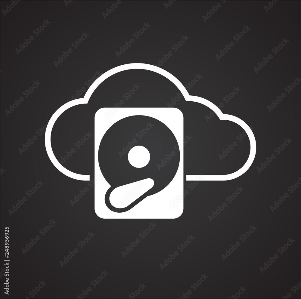 Data storage device icon on black background for graphic and web design, Modern simple vector sign. Internet concept. Trendy symbol for website design web button or mobile app Data storage device icon on black background for graphic and web design, Modern simple vector sign. Internet concept. Trendy symbol for website design web button or mobile app