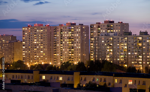 Postmodern buildings of a housing estate. © Radoslaw Maciejewski