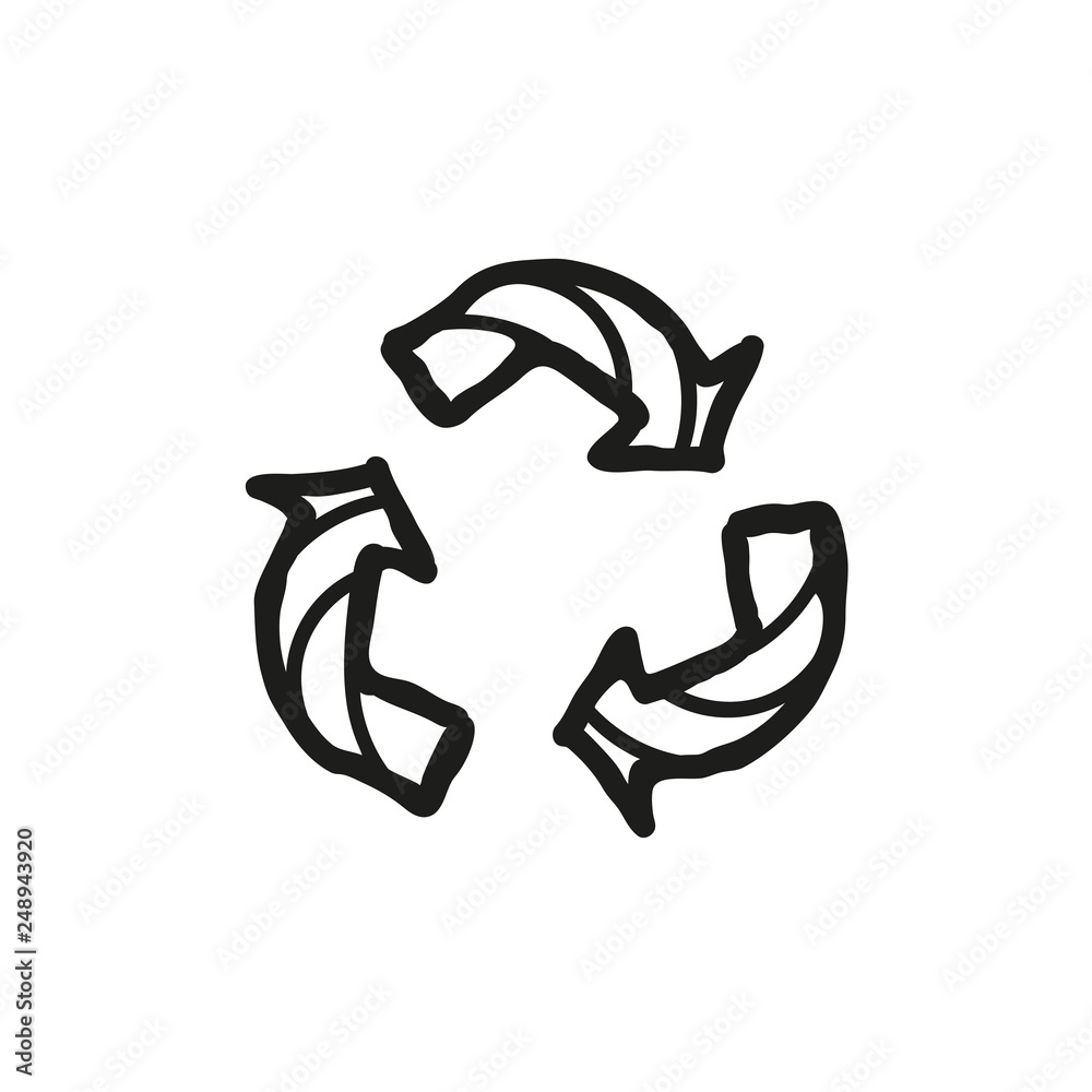 Hand drawn doodle elements of zero waste lifestyle. Eco style illustration set Hand drawn doodle elements of zero waste lifestyle. Eco style illustration set