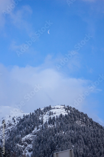 mountain and Moon 