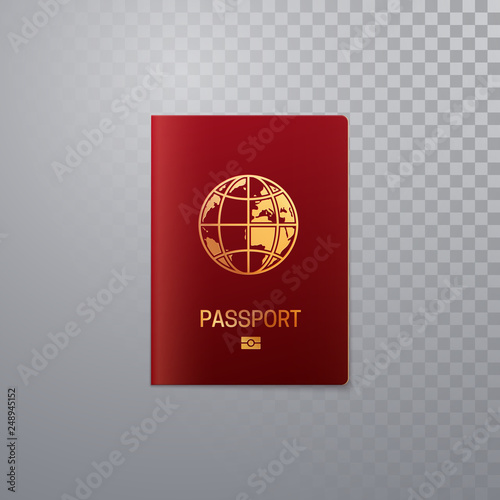International passport template.