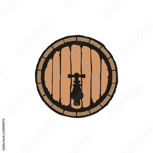 Old Beer Barel logo design