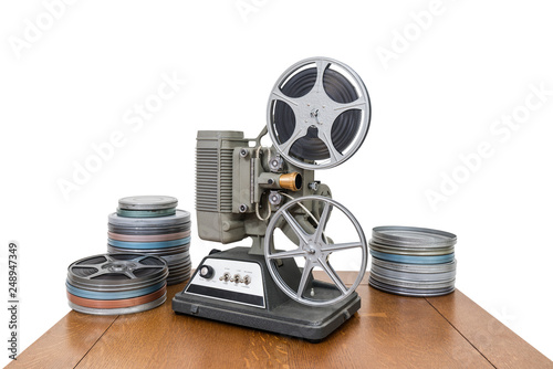 Vintage 8mm home movie proj...