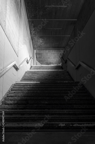 Passage stairways in low light