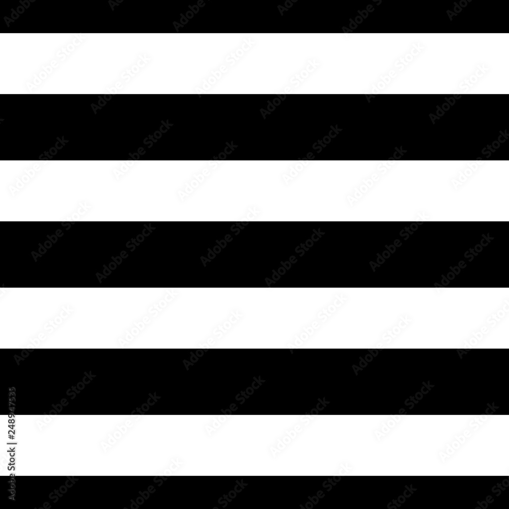 Seamless vector horizontal stripe pattern black and white. Design for wallpaper, fabric, textile. Simple background