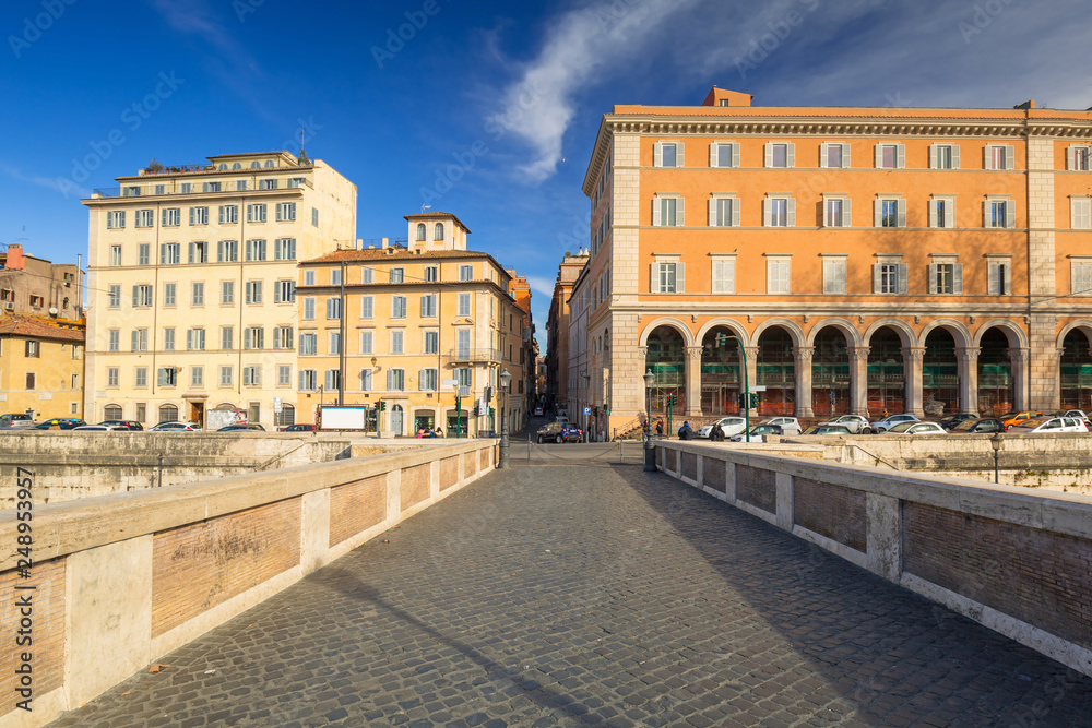 Fototapeta premium Architecture of the old town in Rome, Italy