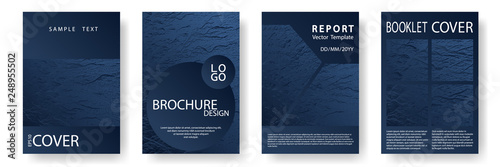 Buzzing flux ripple movement background. Dark blue and black waves texture. Presentation slides cover pages.