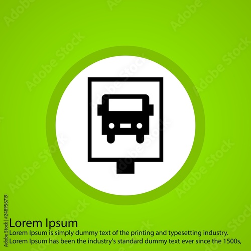 Vector bus stop Icon