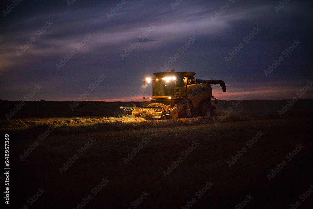 Fototapeta premium Harvest combine