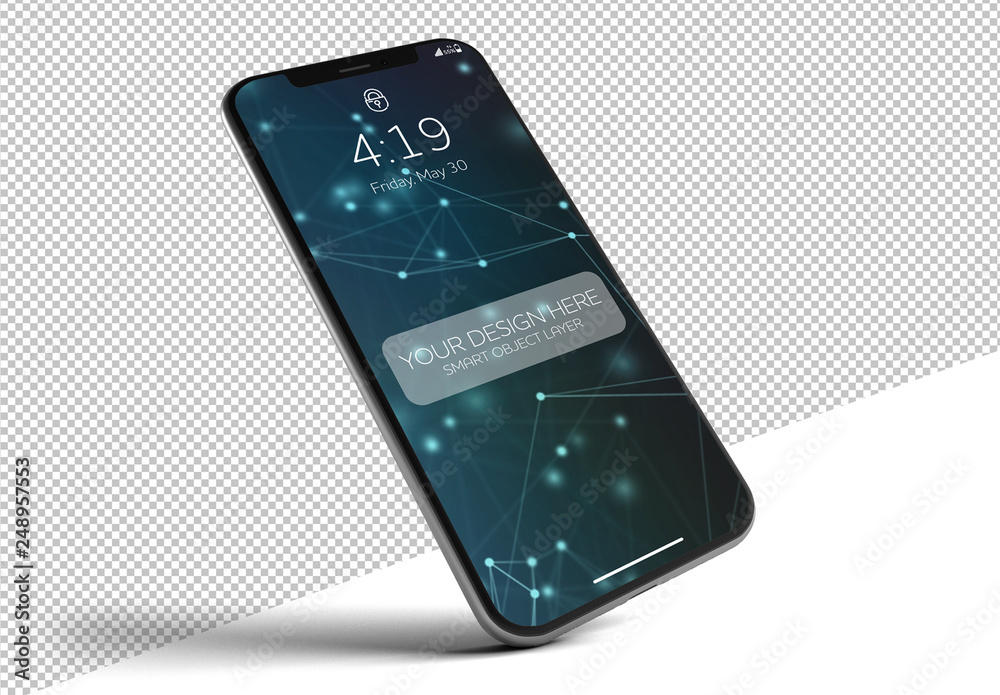Isolated Smartphone Mockup Stock Template | Adobe Stock