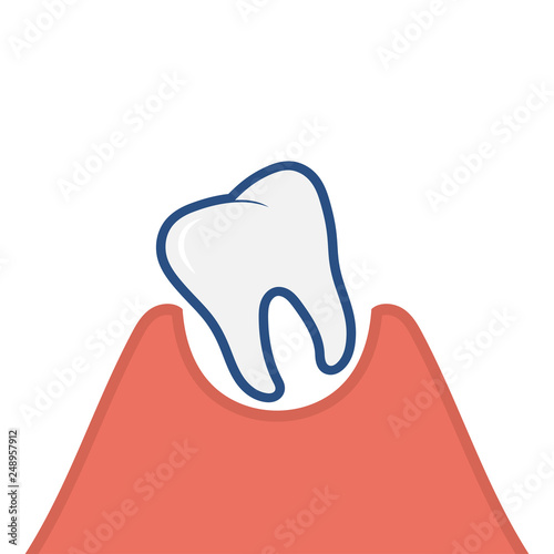Loose tooth icon