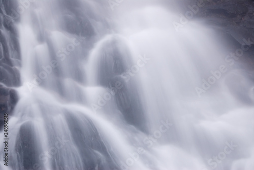 Long Camera Exposure of Amicalola Falls in Dawsonville Georgia USA