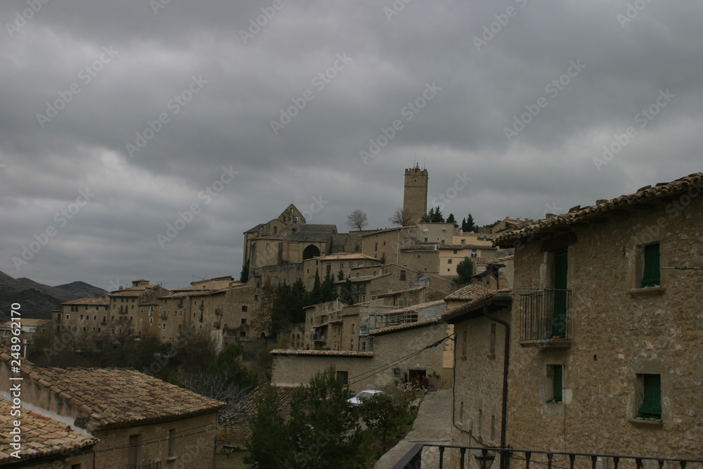 Village of Huesca in  Aragon. Spain