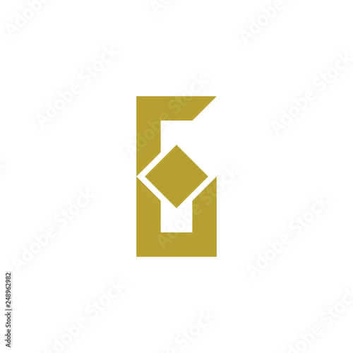 Number Six with Square logo design