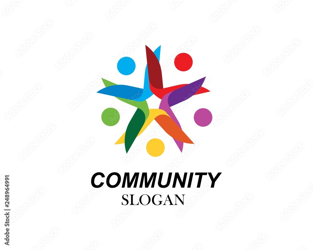 Adoption and community care Logo template vecto Adoption and community care Logo template vecto