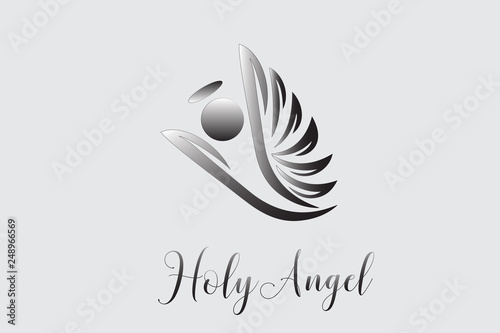Logo angel flying