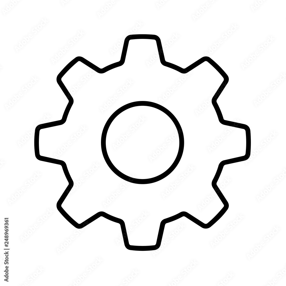 Gear icon illustration