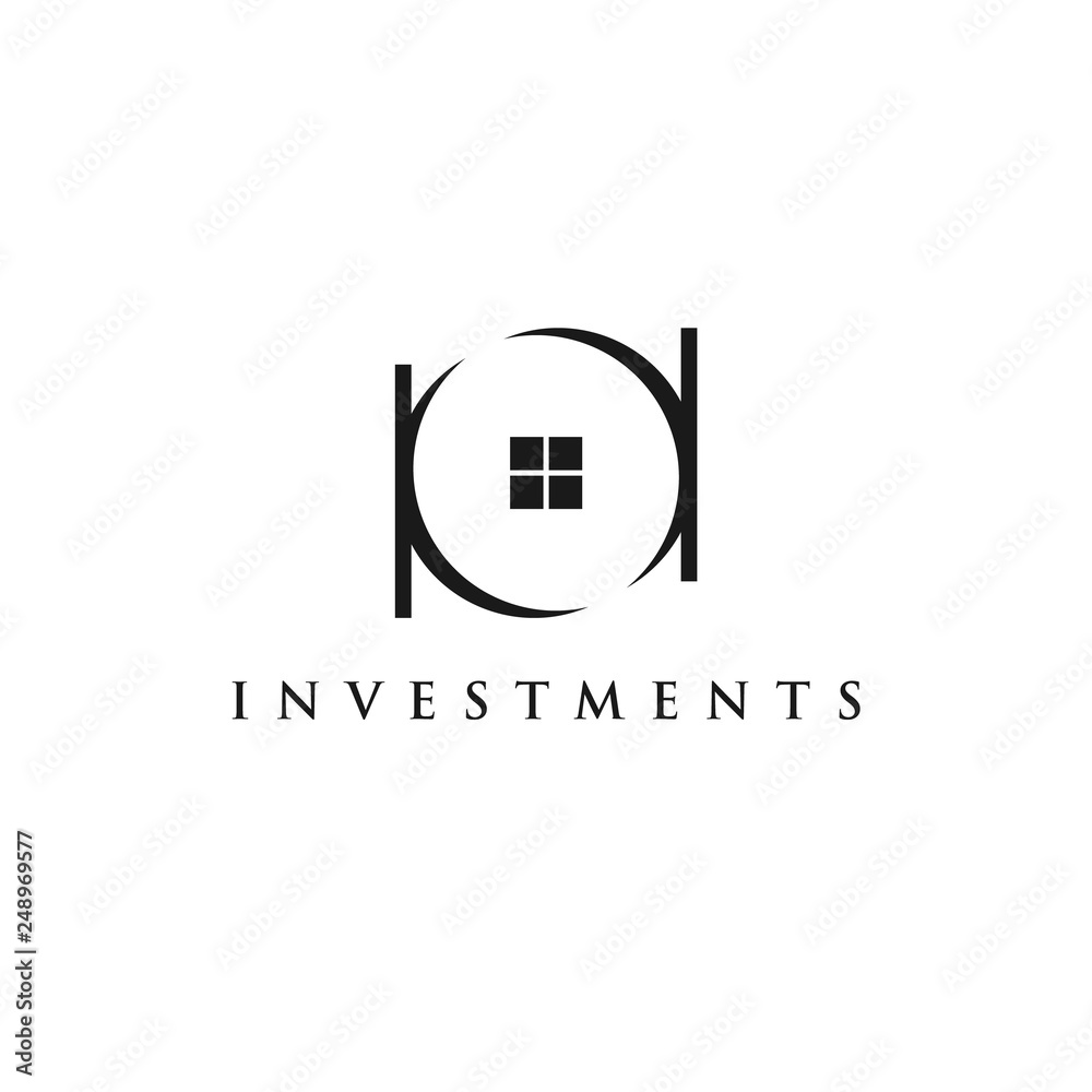 Fototapeta premium Building Investment Logo.