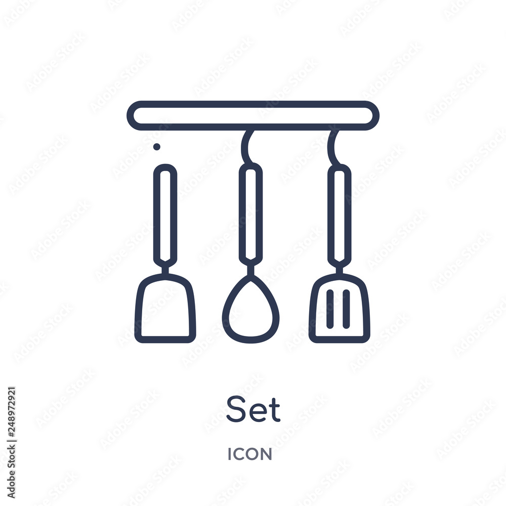 icon from tools and utensils outline collection. Thin line icon isolated on white background. icon from tools and utensils outline collection. Thin line icon isolated on white background.