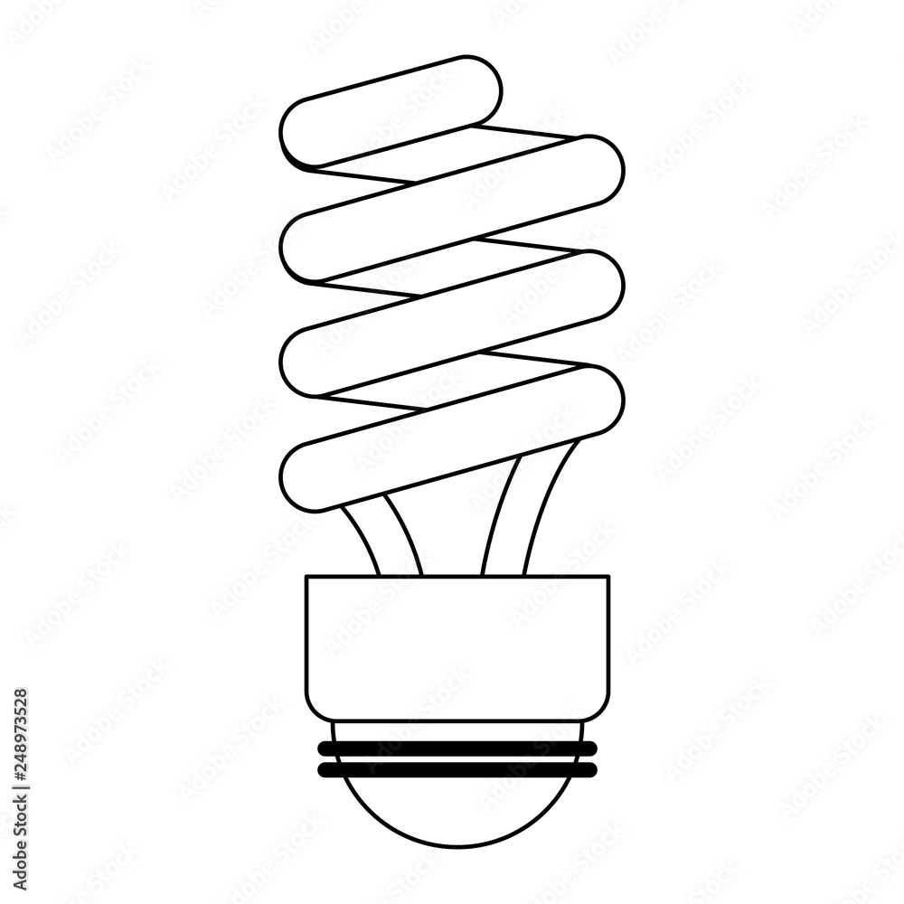 saving bulb light symbol in black and white saving bulb light symbol in black and white