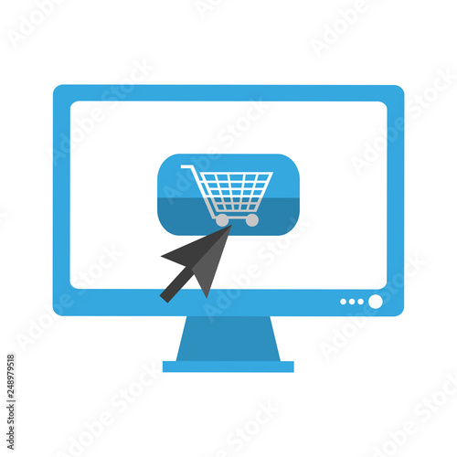 shopping online from computer