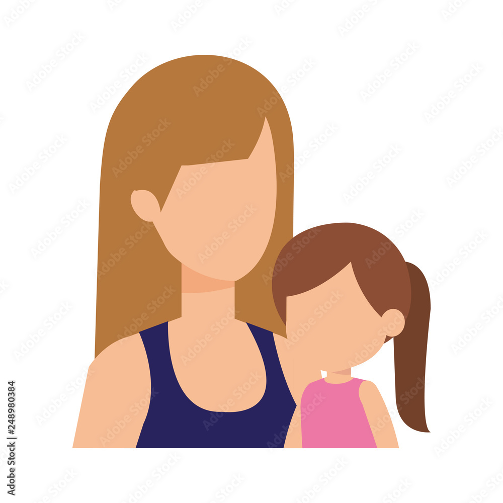 mother with daughter characters mother with daughter characters