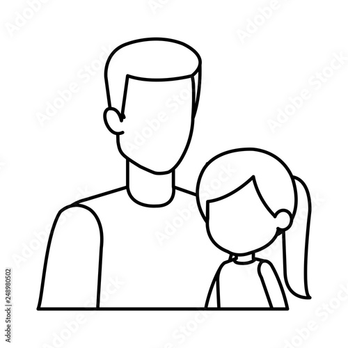 father with daughter characters