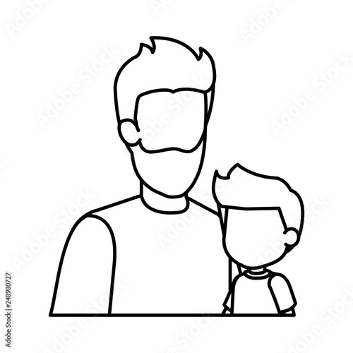 father with son characters