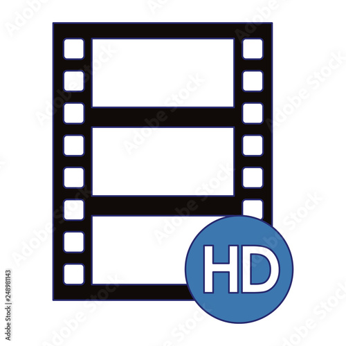 High Definition movie symbol