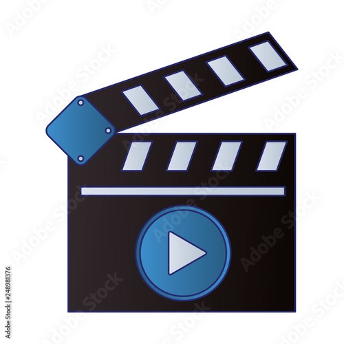 cinema clapboard video symbol