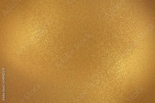 Glowing gold wall wave texture, abstract background