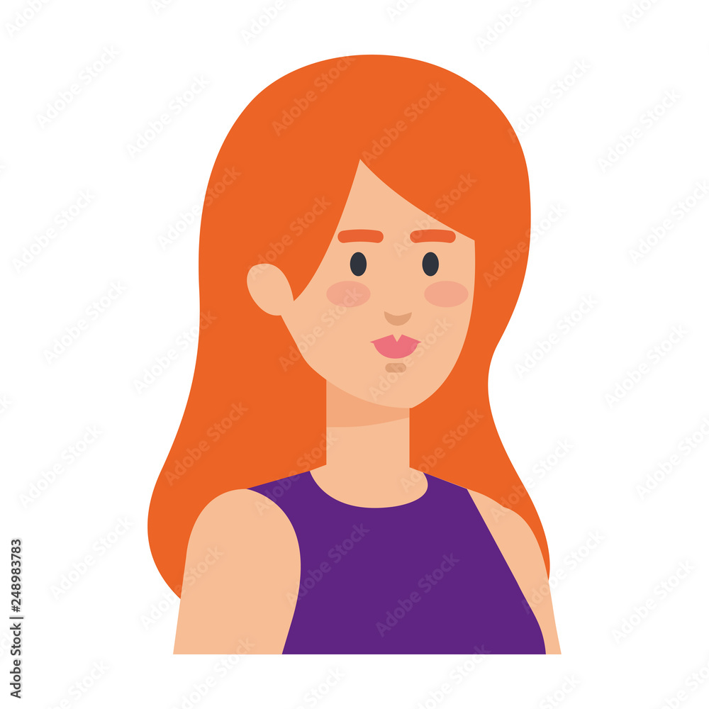 beautiful and young woman character beautiful and young woman character