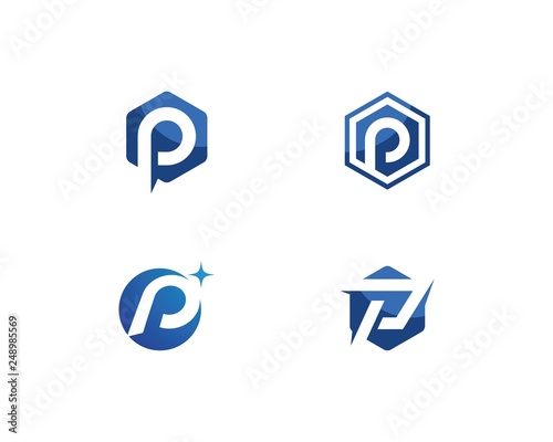 P letter logo vector