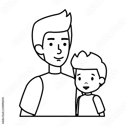 father with son characters