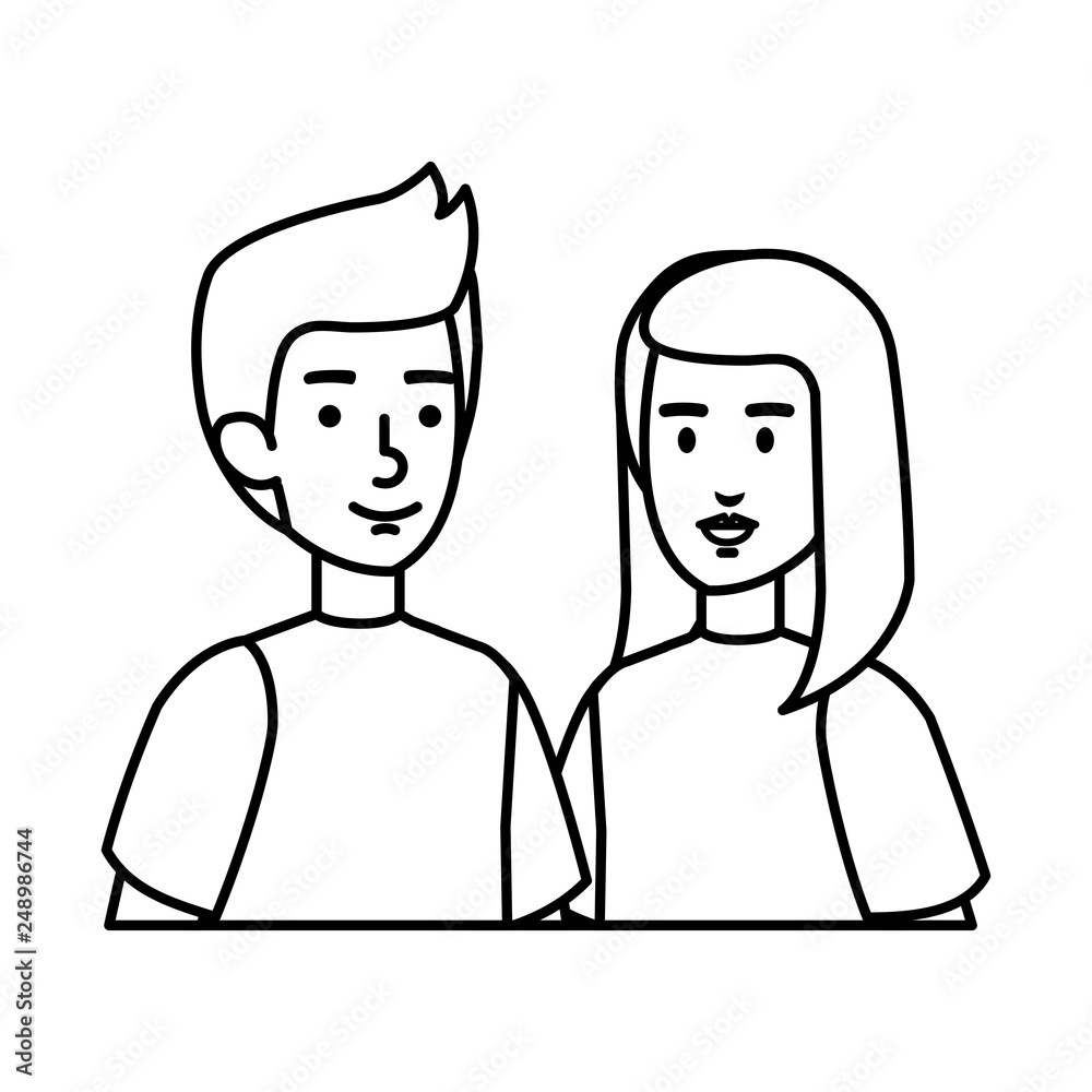 couple avatar characters icons couple avatar characters icons