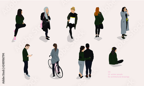 10 Winter People for architectural drawings