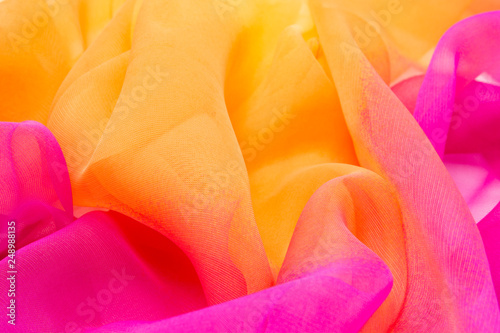 Wallpaper Mural Texture chiffon fabric pink and yellow  color for backgrounds  Torontodigital.ca
